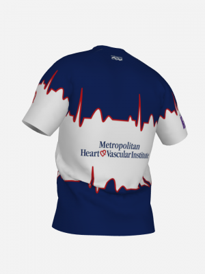 Podiumwear Men's Crew Neck Tee (Running) Back View