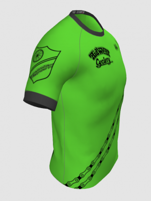 Podiumwear Men's Crew Neck Tee (Running) Side View