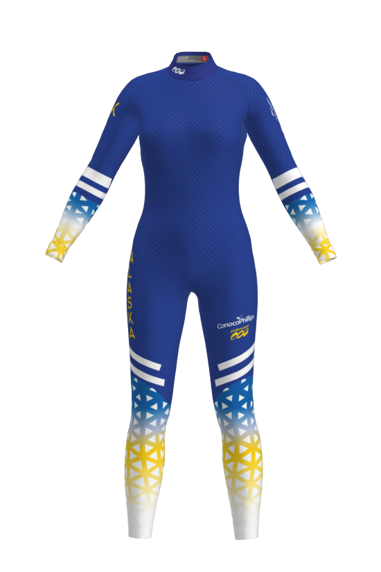 Podiumwear Women's Silver One-Piece Race Suit Gallery