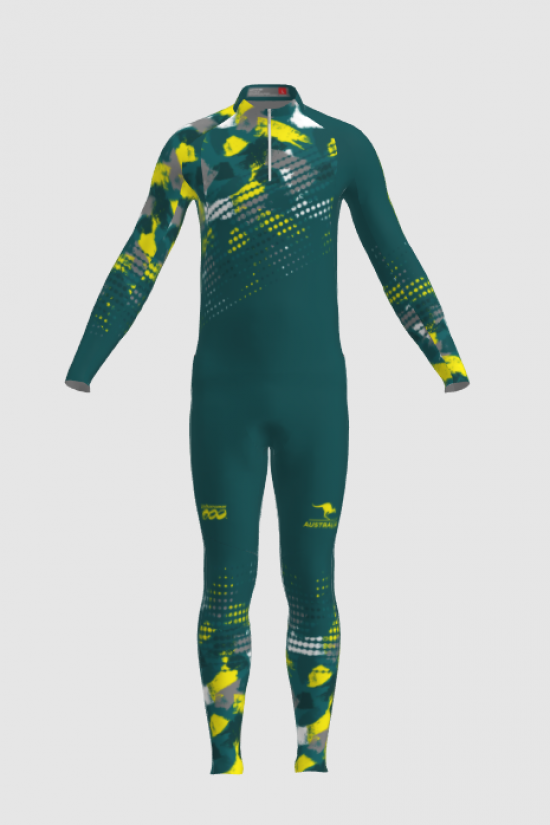Podiumwear New Unisex Gold Two-Piece Race Suit Gallery