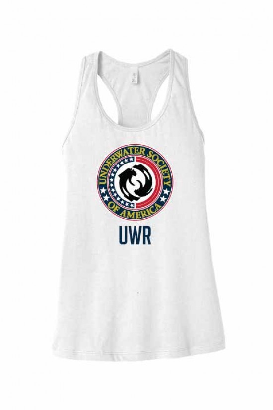 Podiumwear Women's Cotton Racerback Tank with Print Gallery