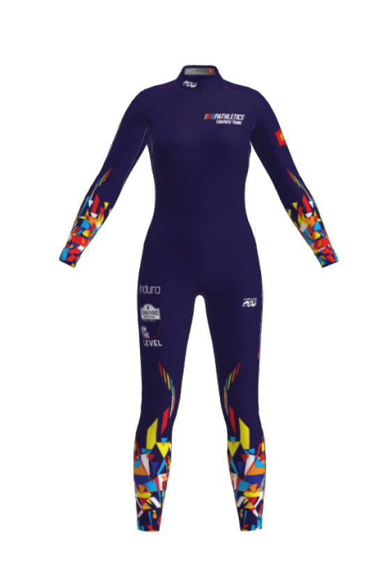 Podiumwear Women's Silver One-Piece Race Suit Gallery