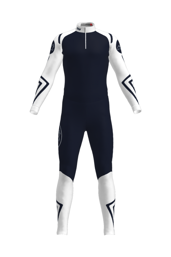 Podiumwear Unisex Silver Two-Piece Race Suit Gallery