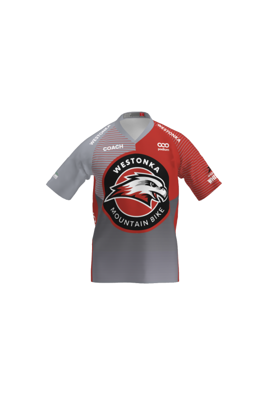 Podiumwear Men's Silver Short Sleeve MTB Jersey - New Fabric 2025! Gallery