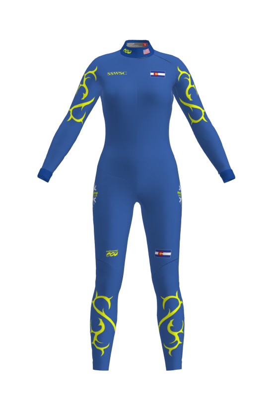 Podiumwear Women's Gold One-Piece Race Suit Gallery
