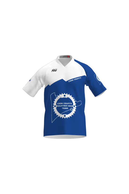 Podiumwear Men's Silver Short Sleeve MTB Jersey - New Fabric 2025! Gallery
