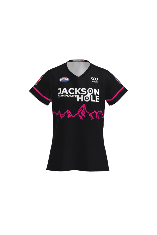 Podiumwear Women's Silver Short Sleeve MTB Jersey - NEW FABRIC 2025! Gallery