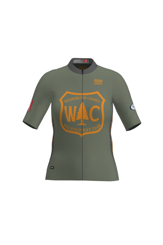 Podiumwear Women's Gold Full Zip Jersey Gallery