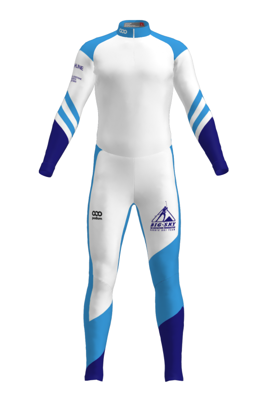 Podiumwear Unisex Silver Two-Piece Race Suit Gallery