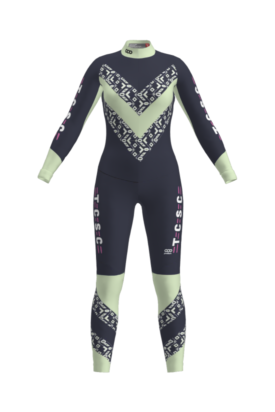 Podiumwear Women's Gold One-Piece Race Suit Gallery