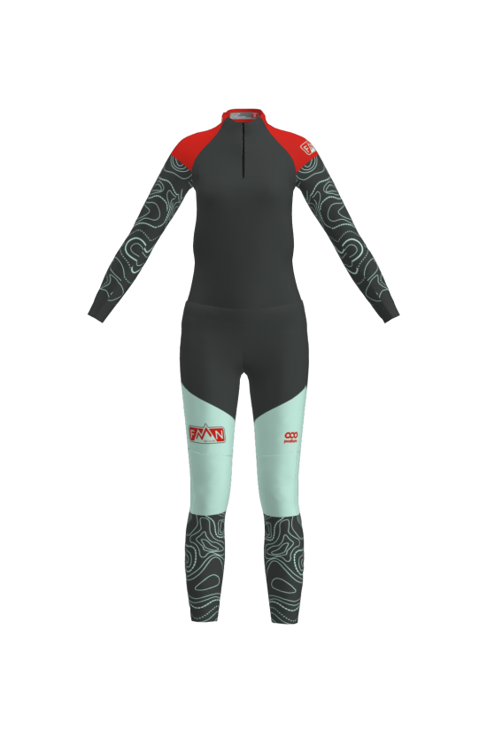 Podiumwear Women's Gold Two-Piece Race Suit Gallery
