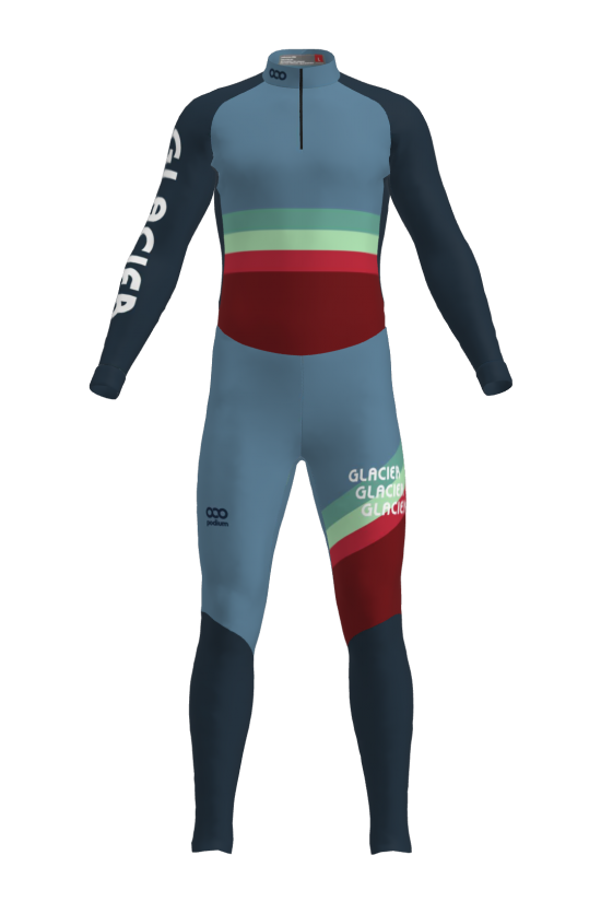 Podiumwear Unisex Silver Two-Piece Race Suit Gallery