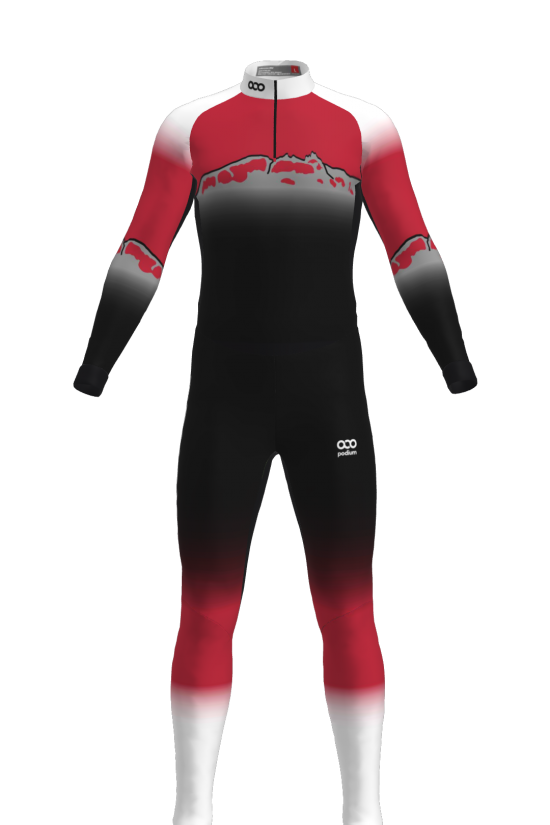 Podiumwear Unisex Silver Two-Piece Race Suit Gallery