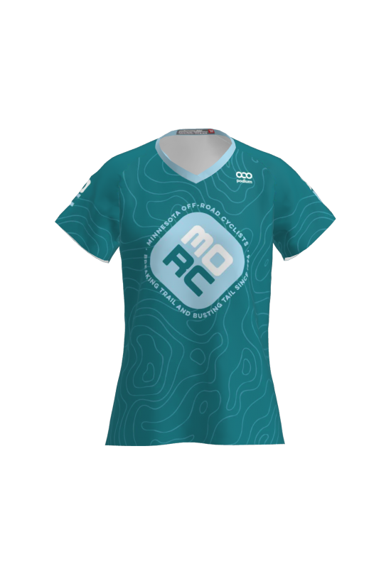 Podiumwear Women's Silver Short Sleeve MTB Jersey Gallery