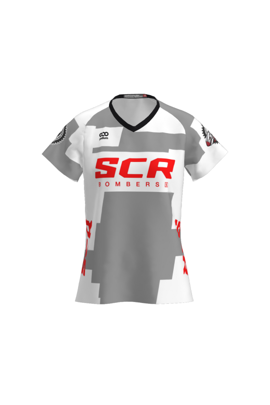 Podiumwear Women's Silver Short Sleeve MTB Jersey Gallery