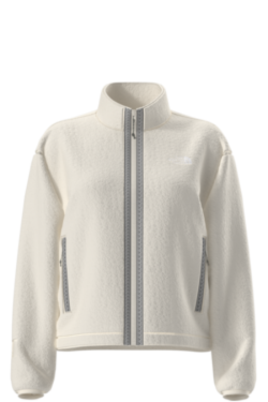 Podiumwear Women's TNF™ Fleeski Full Zip Jacket - White Dune