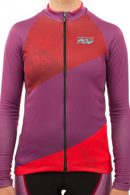 Podiumwear Women's Silver Long Sleeve Jersey