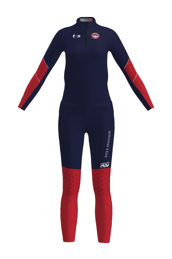 Podiumwear Women's Gold Two-Piece Race Suit