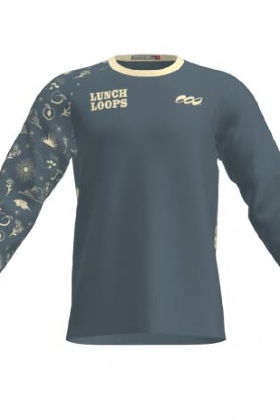 Podiumwear Unisex Silver Long Sleeve Tech Tee