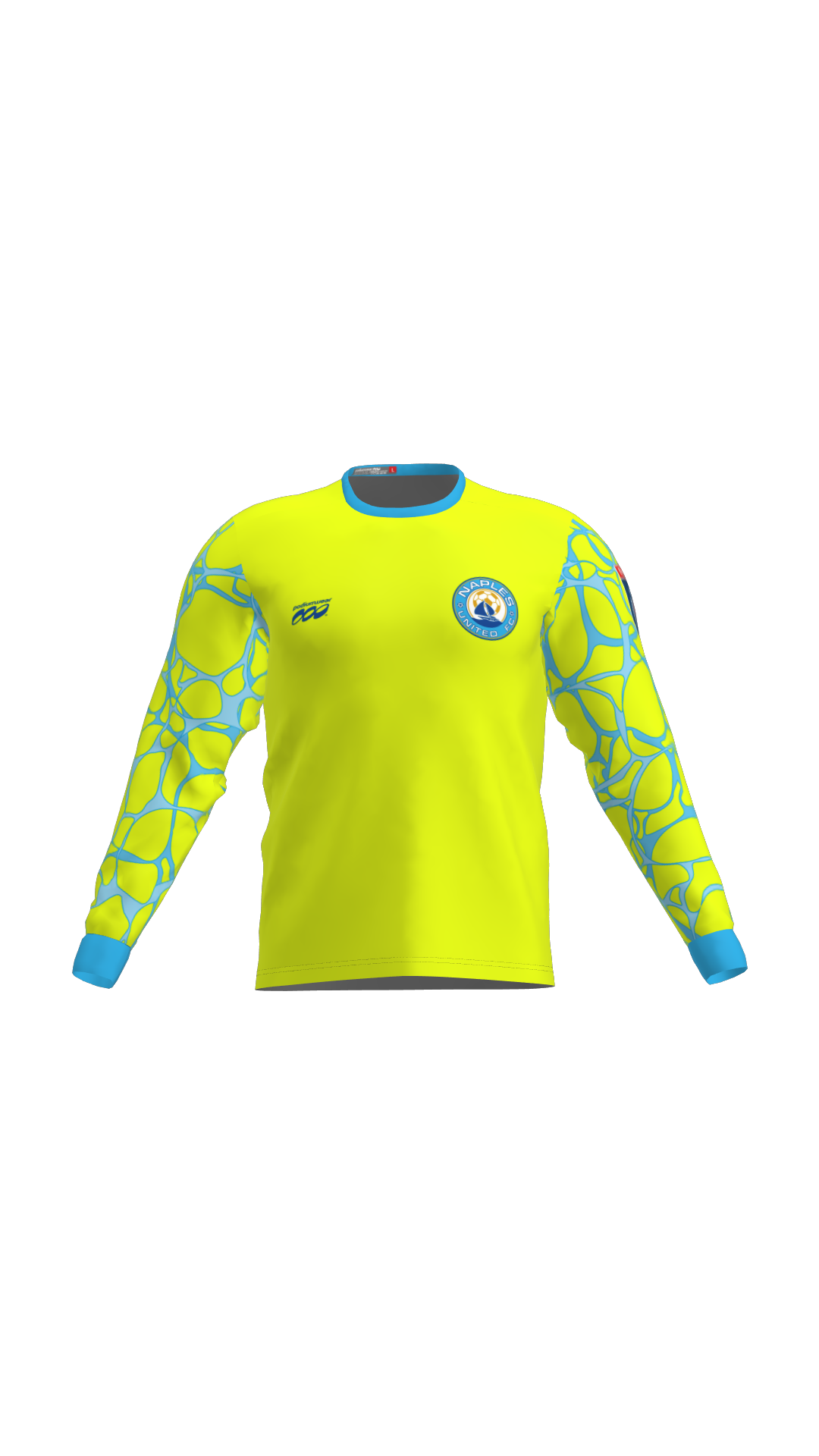 Professional Custom Soccer Long Sleeve Blue Goalie Jerseys With