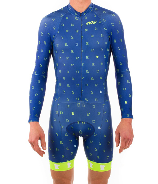 Podiumwear Men's Long Sleeve Skinsuit with Dump Pockets