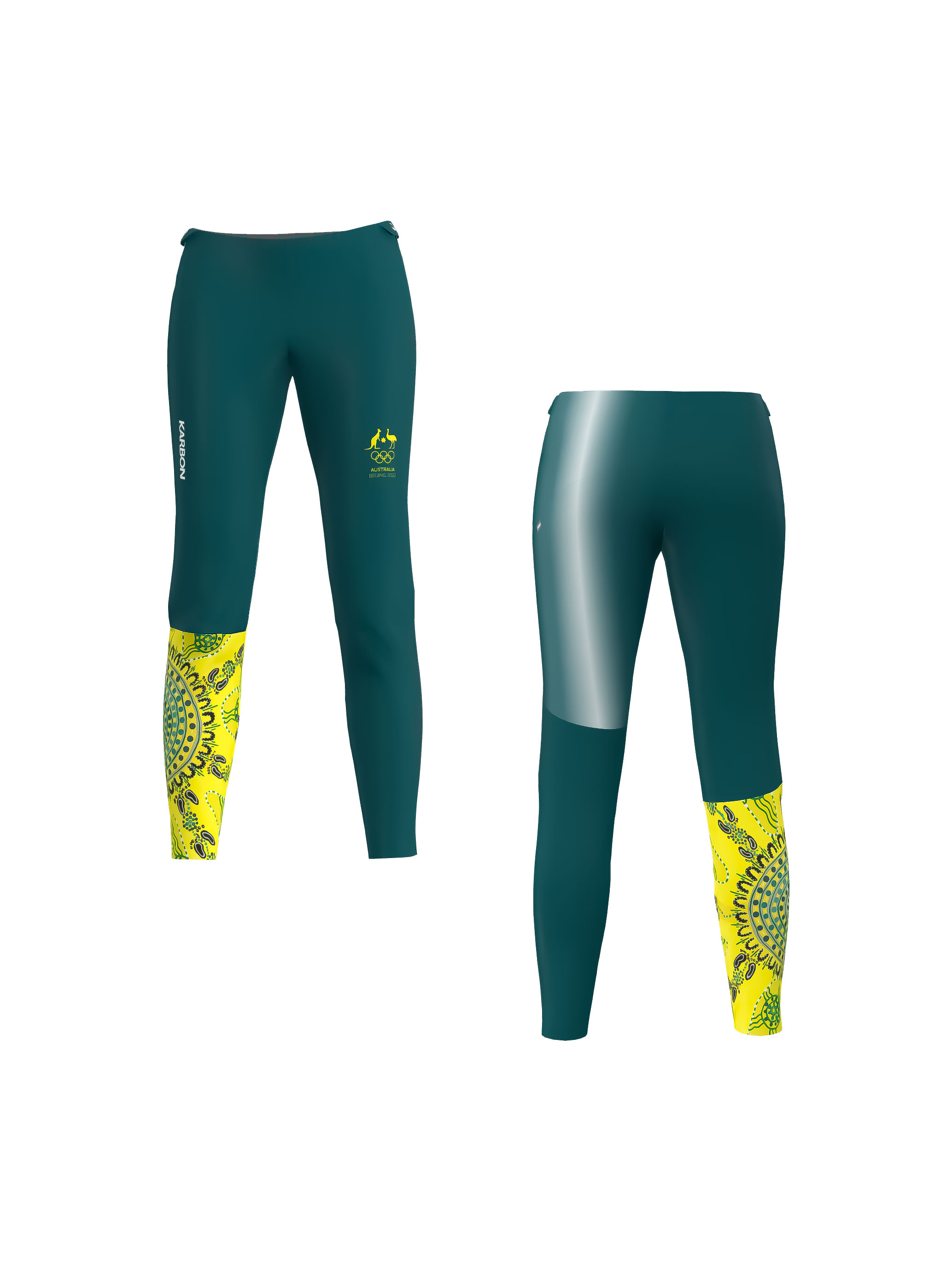 Women's Gold Warm Up Pants