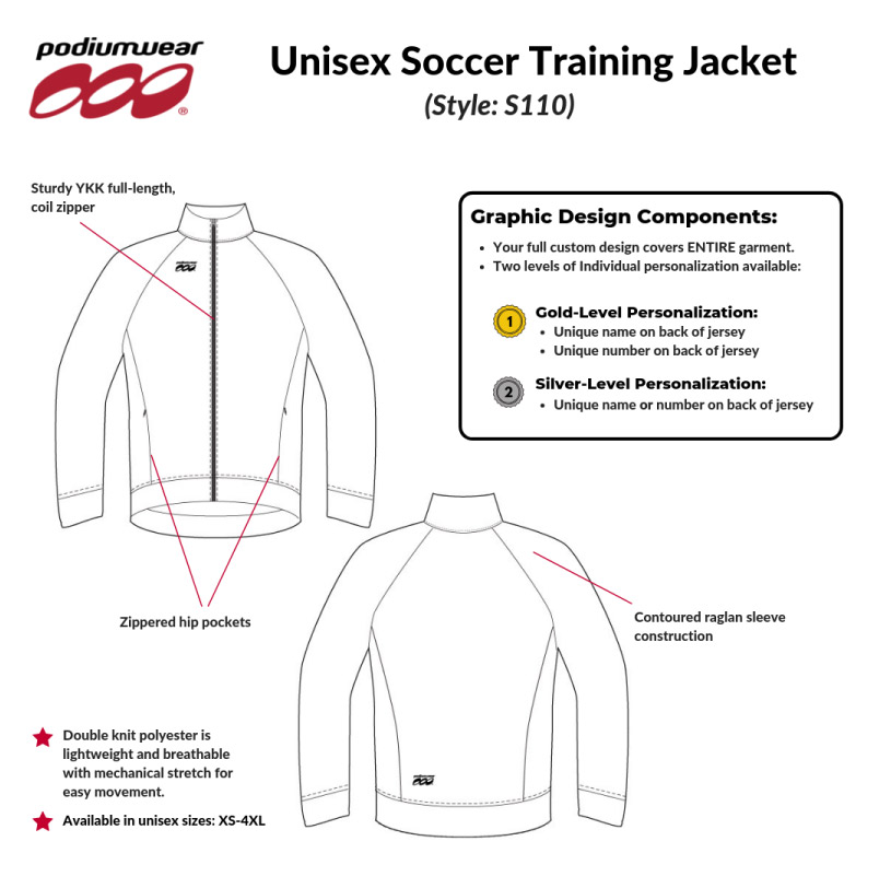 soccer training jacket